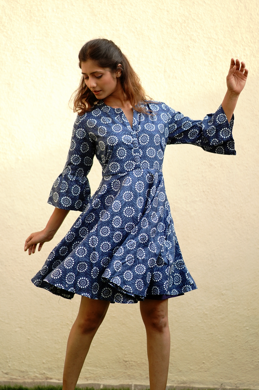 Blue You Circle Dress