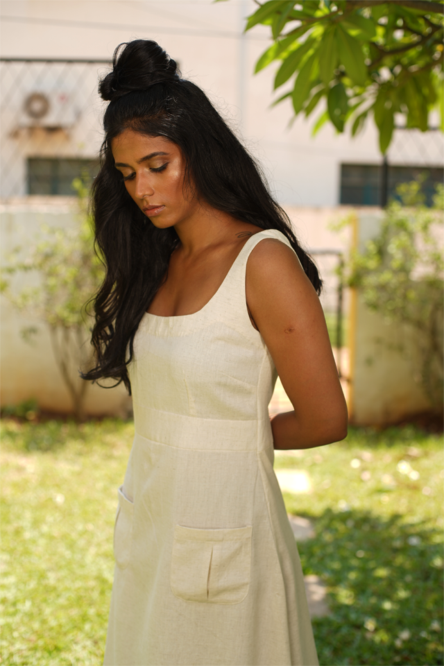 Charlotte Shell White Dress