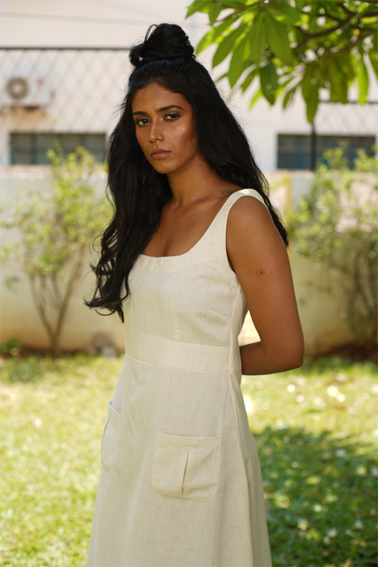 Charlotte Shell White Dress