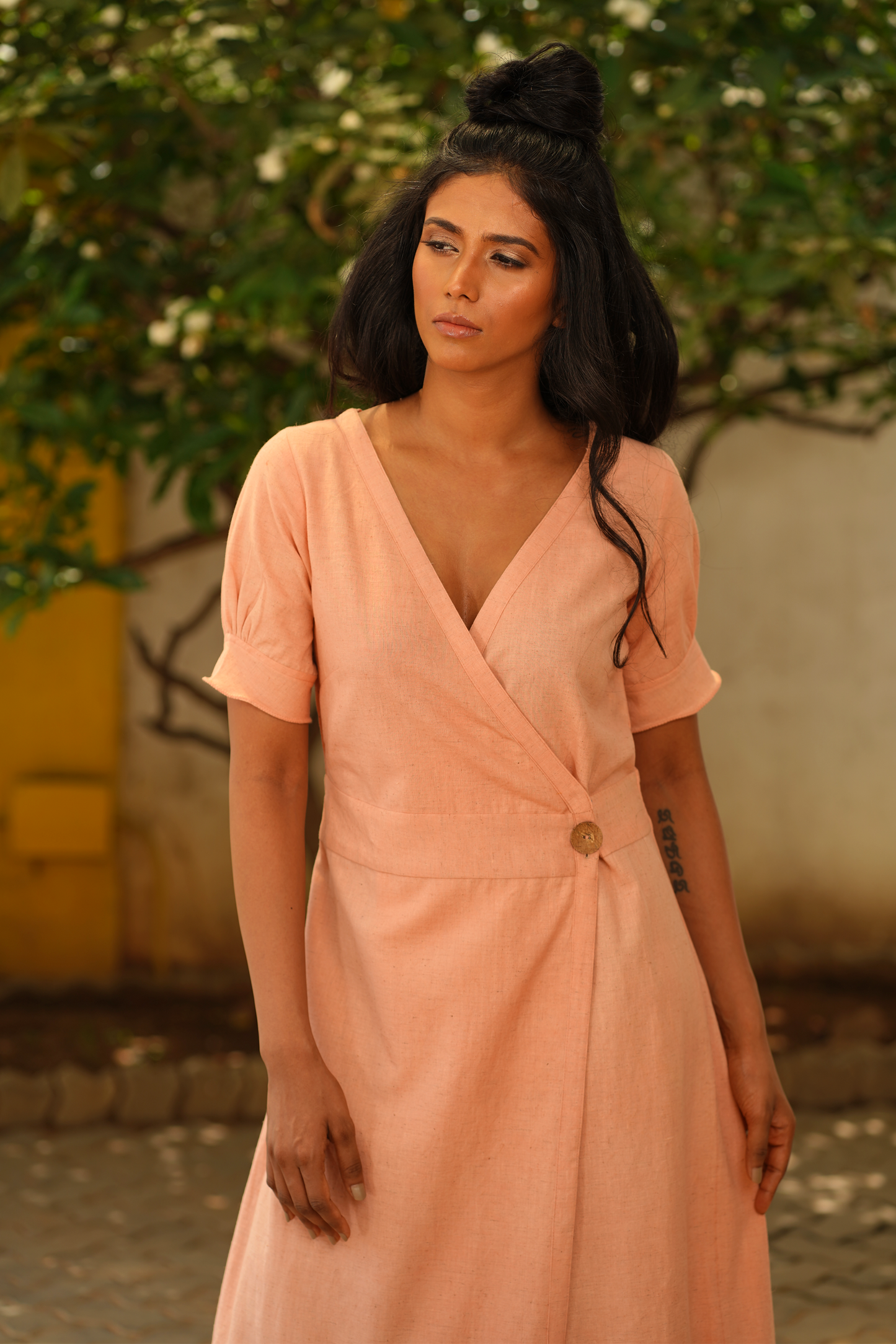 Rose Peach Dress