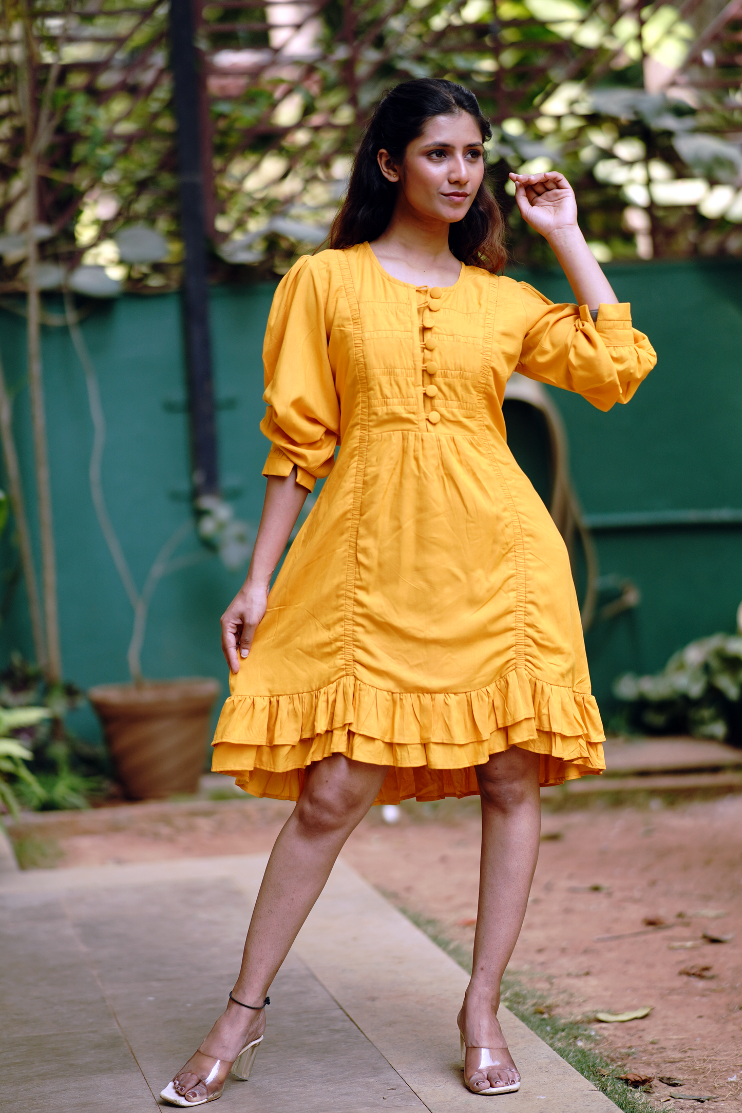 Zina Yellow Dress